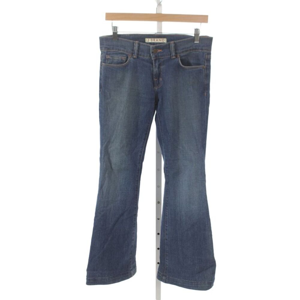 J Brand Women Bootcut Jeans Blue Mid Rise Cotton Blend Inseam 29 Size 27
